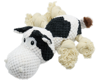 UNIQ PETS zabawka pluszową dla psa krowa z piszczałką