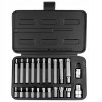 BITY KOŃCÓWKI ZESTAW BITÓW 22 ELEMENTY TORX T20 - T70 STAL S2 WALIZKA MOCNE
