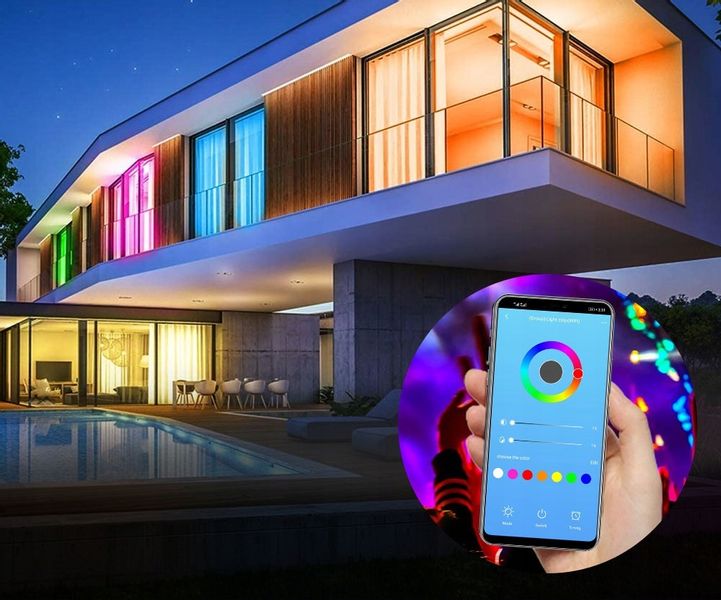 Taśma LED 10M RGB 5050 WiFi PILOT APLIKACJA+GRATIS zdjęcie 13