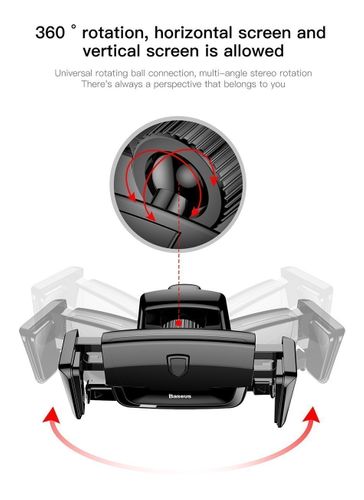 Uchwyt samochodowy Baseus Robot Air Vent Black na Arena.pl