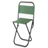 Krzesło wędkarskie turystyczne kempingowe składane z oparciem