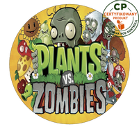 Opłatek na tort Plants of Zombie