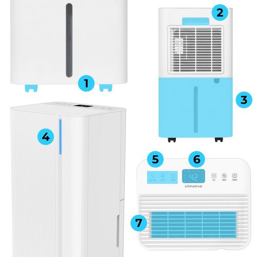 Cichy Osuszacz Powietrza 12L/24H WAVE Pochłaniacz Wilgoci ION+WIFI 40 na Arena.pl