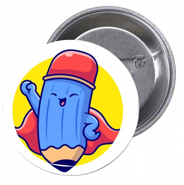 Przypinki buttony SUPER BOHATER znaczki TANIO zdjęcie 1