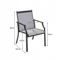 Zestaw Krzesła ogrodowe 2 szt.