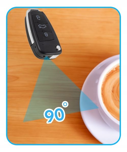 Mini Kamera ukryta Kluczyk Samochodowy KAMERA SZPIEGOWSKA FULLHD Tryb nocny zdjęcie 2