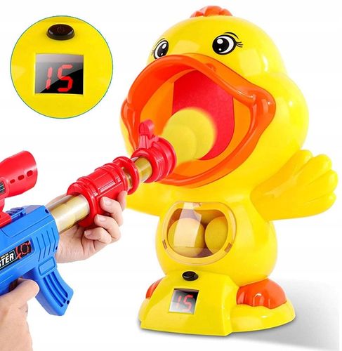 GŁODNA KACZKA STRZELANIE DO CELU PISTOLET + KULKI na Arena.pl