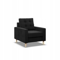 FOTEL BLANK CZARNY Wygodny Elegancki PIANKA