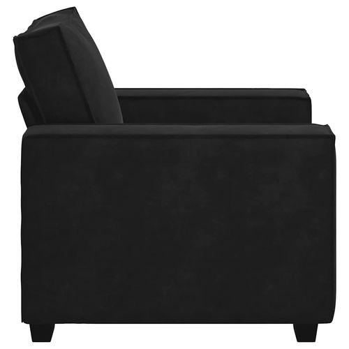 Sofa Fotel Czarny 59 cm Aksamit na Arena.pl