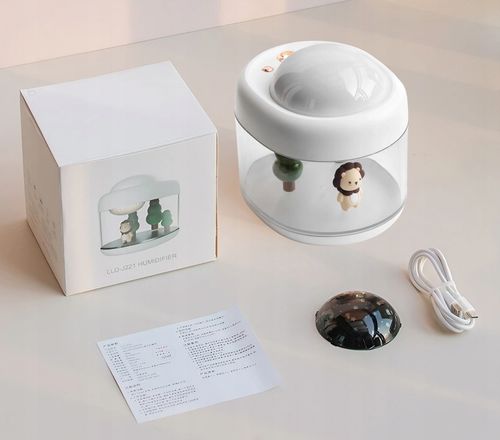 NAWILŻACZ POWIETRZA LAMPKA NOCNA Z PROJEKTOREM GWIAZD TYGRYSEK DLA na Arena.pl