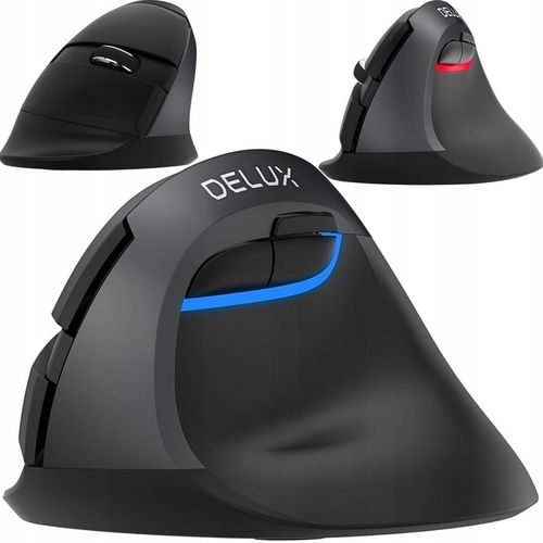 Bezprzewodowa Mysz Pionowa Delux M618mini Db Ergonomiczna Mysz Bluetooth na Arena.pl