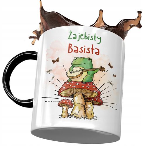 Kubek Czarny Dla Basisty Żajebisty Basista Prezent Z Nadrukiem Ze Zdjęciem na Arena.pl