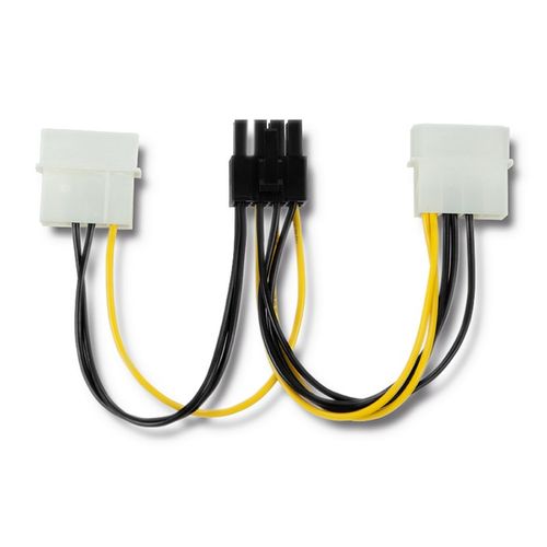 Qoltec Adapter 2x MOLEX żeński/PCI-E 8pin męski |15cm na Arena.pl