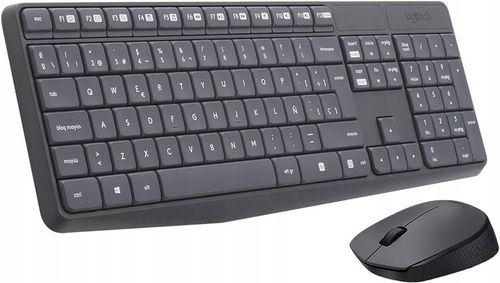 ZESTAW BEZPRZEWODOWY KLAW+MYSZ LOGITECH MK235 na Arena.pl