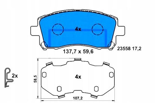 KLOCKI HAM PRZOD SUBARU FORESTER 97-00 ATE na Arena.pl