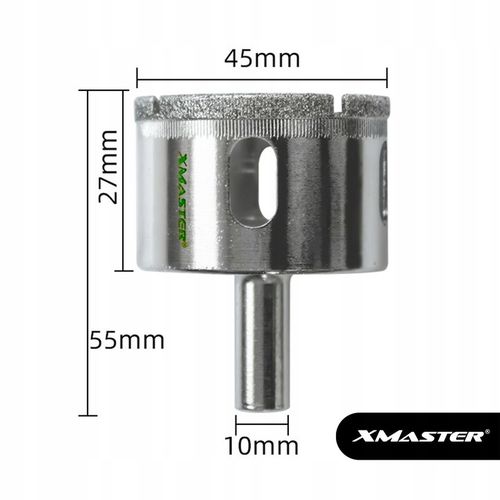 OTWORNICA DIAMENTOWA KORONKA DO PŁYTEK GLAZURY GRESU ZESTAW ⌀ 6-68mm na Arena.pl