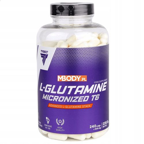 TREC L-GLUTAMINE MICRONIZED T6 240CA REGENERACJA na Arena.pl
