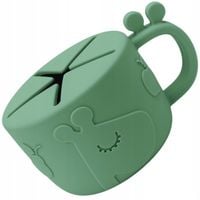 Pojemnik Plastikowy Kubek Dla Dzieci Na Przekąski Zielony 160 Ml Niewysypek