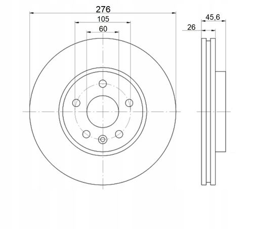 TARCZA HAM PRZOD 276X26 V MIKODA na Arena.pl