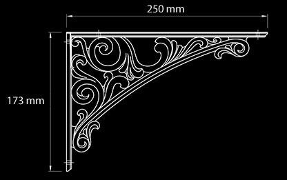 Wspornik do półek biały Barocco 42430Z250F0.F4 na Arena.pl