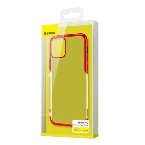 Przezroczyste etui Baseus Shining Case do iPhone 11 6,1 (czerwone) na Arena.pl
