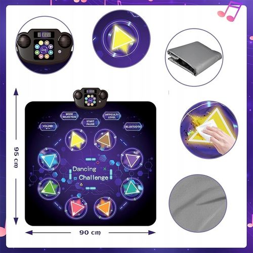 MATA DO TAŃCZENIA MUZYCZNA DLA DZIECI FUNKCJA BLUETOOTH ANTYPOŚLIZGOWY na Arena.pl