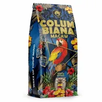 KAWA COLUMBIANA MACAW ZIARNISTA 1KG Świeżo Palona -100% ARABICA - BLUE ORCA