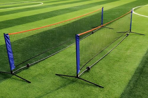 DUŻA SIATKA DO SIATKÓWKI BADMINTONA TENISA ZIEMNEGO 3W1 BARDZO WYSOKA na Arena.pl