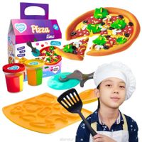 Ciastolina 6 Kolorów Zestaw Kreatywny Pizza Time  41143