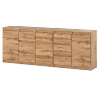 Komoda Drewniana Do Sypialni 6 Szuflad 200cm Do Pokoju Dziecięcego Wotan