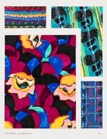 Plakat 50x65cm Kwiaty Art Deco v.13, Bénédictus Vintage do Salonu