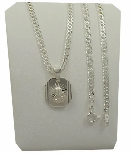 Łańcuszek Srebrny Rombo 3,00 mm z Medalikiem pr 925 Grawer Gratis zdjęcie 8