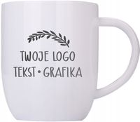 Kubek stalowy 350 ml TWOJE LOGO NAPIS GRAWER gadżet firmowy 5 szt