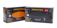 rękawice nitrylowe wzmac. promates grip black s op. 50szt - rek gu