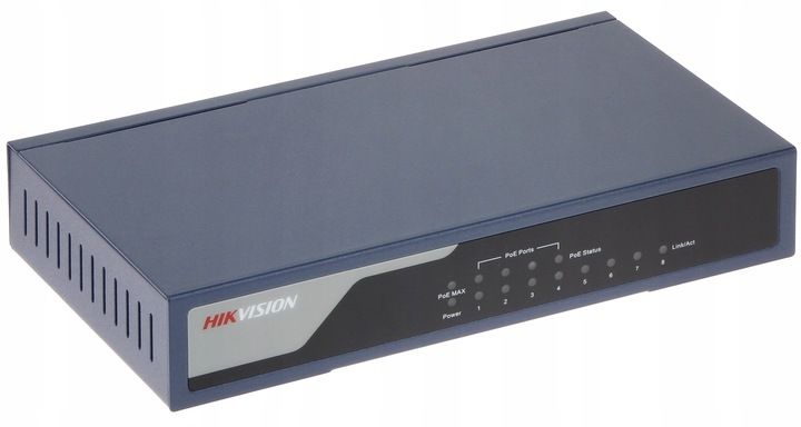 SWITCH HIKVISION DS-3E0310P-E/M 10 PORTÓW NIEBIESKI zdjęcie 9