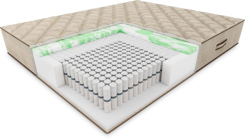 Materac Sprężynowy Naturalny Hilding Breva 120x200 Linen zdjęcie 1