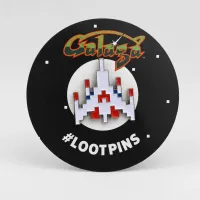 Space Ship | 4 cm | Metal | Przypinka Gamingowa | Galaga