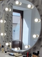 Lustro okrągłe SILVER do makijażu / makeupu 90 cm