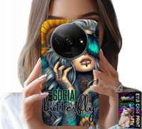 ETUI DO XIAOMI REDMI A3 - ANTI SOCIAL, BUTTERFLY, MOTYLEK, KOBIECE