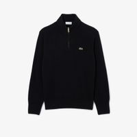 Wełniany sweter z zamkiem błyskawicznym LACOSTE AH3052 M