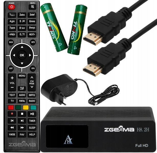 ZGEMMA H8.2H DEKODER SAT DVB-T2 HEVC ENIGMA2 OpenATV 7.6 Oscam Cccam zdjęcie 1