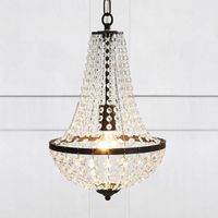 Stylowy żyrandol pokojowy Granso 107026 na czarnym łańcuchu hol