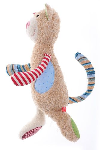 SIGIKID Kremowy kot 30 cm Patchwork Sweety na Arena.pl