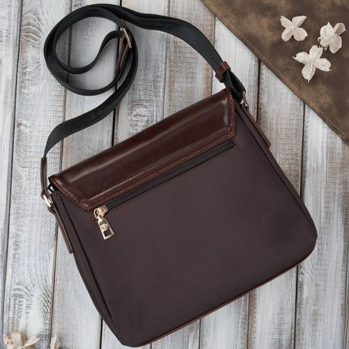 torebka damska mała na ramię brązowa ze złotymi okuciami sp-13-br na Arena.pl