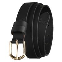 elegancki pasek damski ze skóry naturalnej  klasyczną klamrą - peterson 100