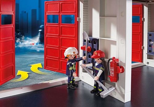 Playmobil Duża Remiza Strażacka 9462 Helikopter Efekty Dźwiękowe Strażak na Arena.pl