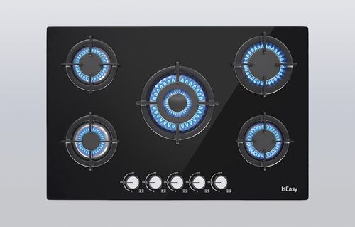 Płyta Gazowa Iseasy Mgbg-775 5 Żeliwnych Palników NG LPG Do Zabudowy na Arena.pl