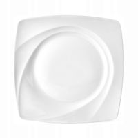 TALERZ Obiadowy PORCELANOWY DUŻY Kwadratowy Lubiana Celebration 27,5 cm