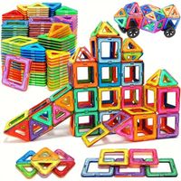 DUŻE KLOCKI MAGNETYCZNE KONSTRUKCYJNE EDUKACYJNE DLA DZIECI 3D 180ELE