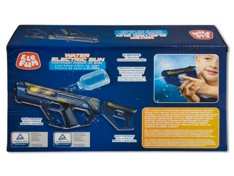 Pistolet na  wodę - Elektryczny 36cm - Niebieski zdjęcie 7